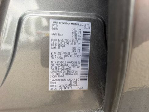 Used 2024 Nissan Frontier S w/ Technology Package AWD/4WD image 49