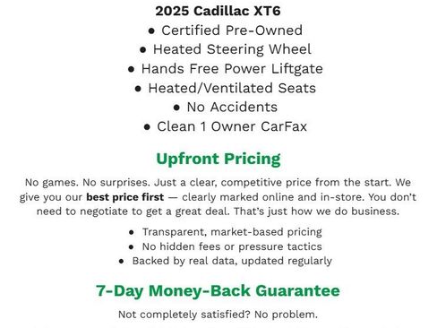 Certified 2025 Cadillac XT6 Premium Luxury image 2