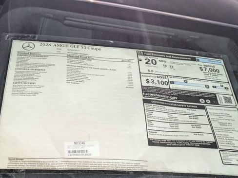 New 2026 Mercedes-Benz GLE 53 AMG 4MATIC Coupe image 19