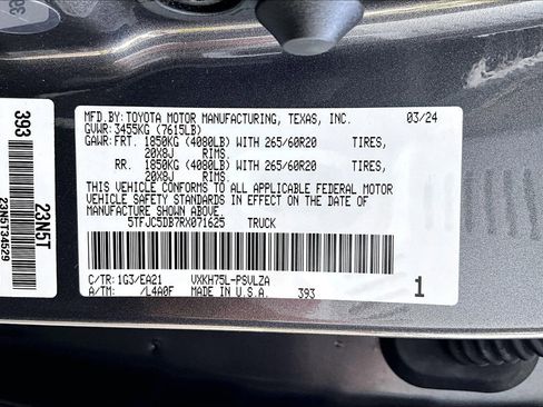 Used 2024 Toyota Tundra Limited image 36