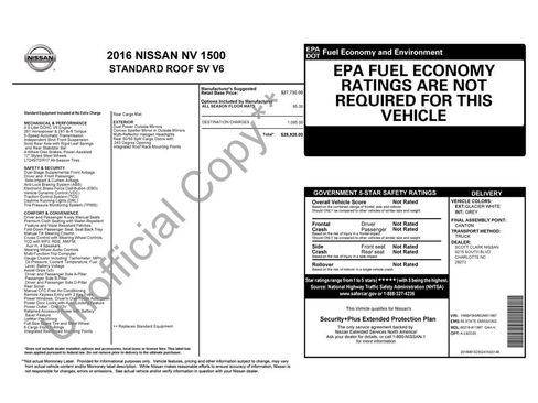 Used 2016 Nissan NV 1500 SV image 5