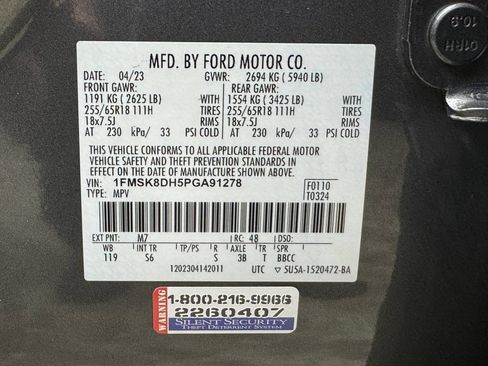 Certified 2023 Ford Explorer XLT w/ Equipment Group 202A AWD/4WD image 34