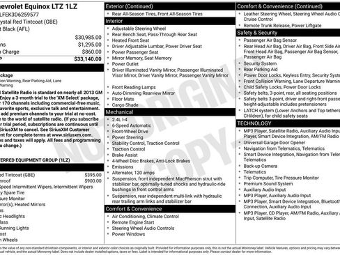 Used 2013 Chevrolet Equinox LTZ FWD image 10