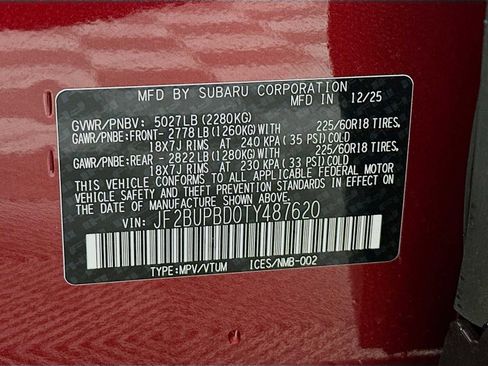 Certified 2026 Subaru Outback Premium AWD/4WD image 31