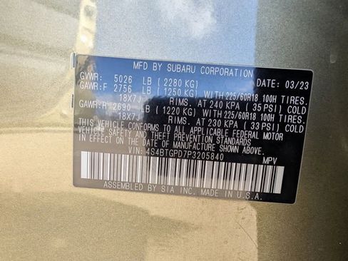 Used 2023 Subaru Outback Touring XT image 30