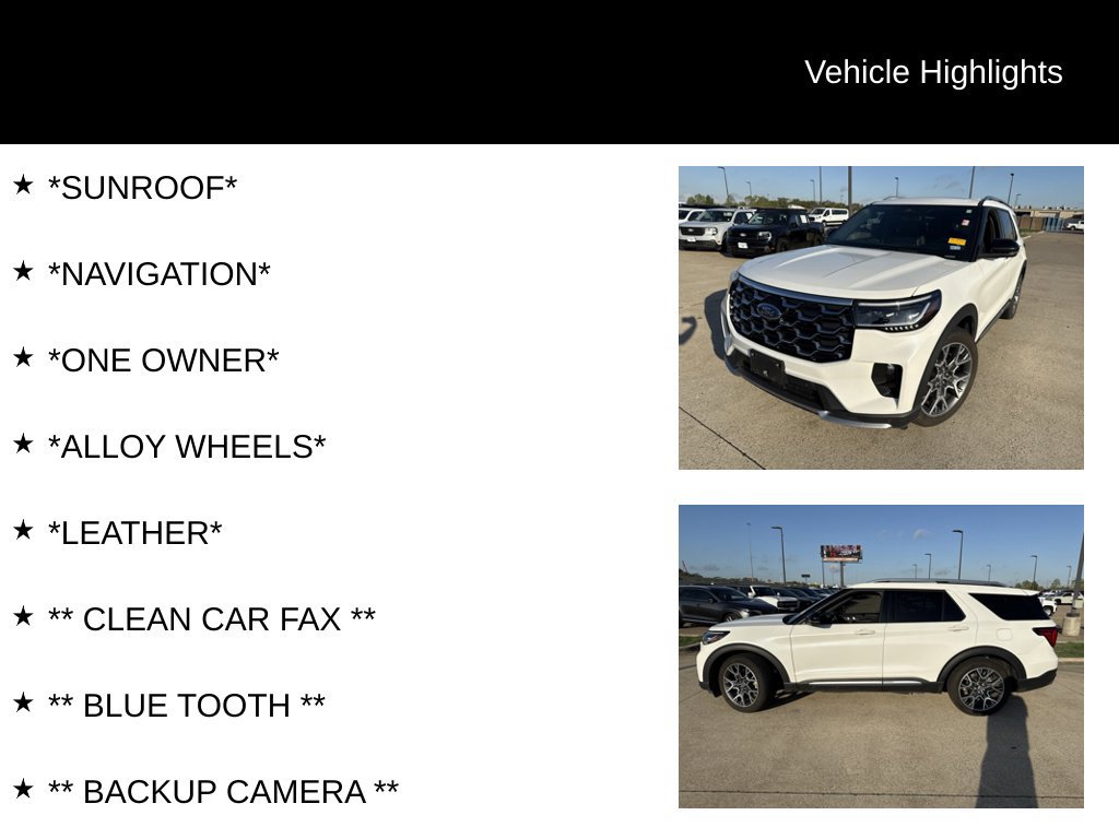Used 2025 Ford Explorer Platinum w/ Ultimate Package RWD image 4