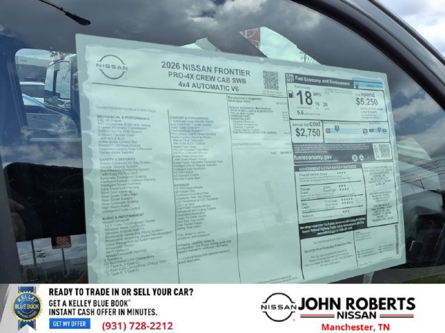 New 2026 Nissan Frontier PRO-4X w/ Tow Package AWD/4WD image 19