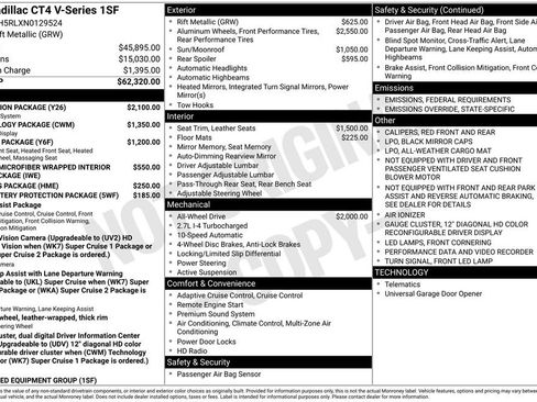 Used 2022 Cadillac CT4 V w/ Navigation Package image 6