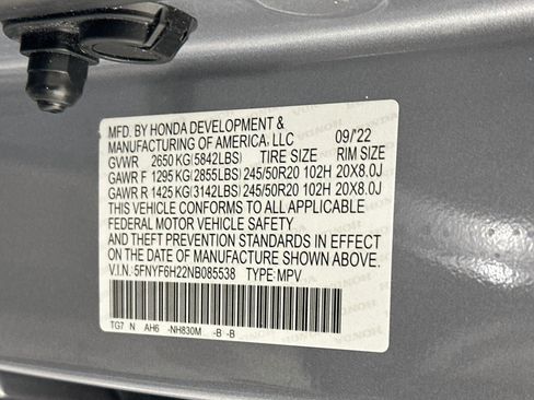 Used 2022 Honda Pilot Special Edition image 12