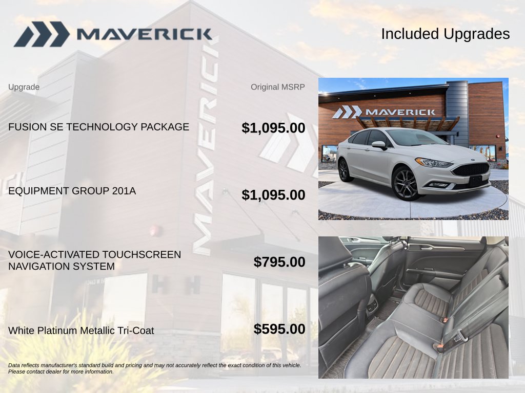 Used 2017 Ford Fusion SE w/ Equipment Group 201A FWD image 6