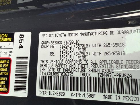 New 2025 Toyota Tacoma Limited image 16