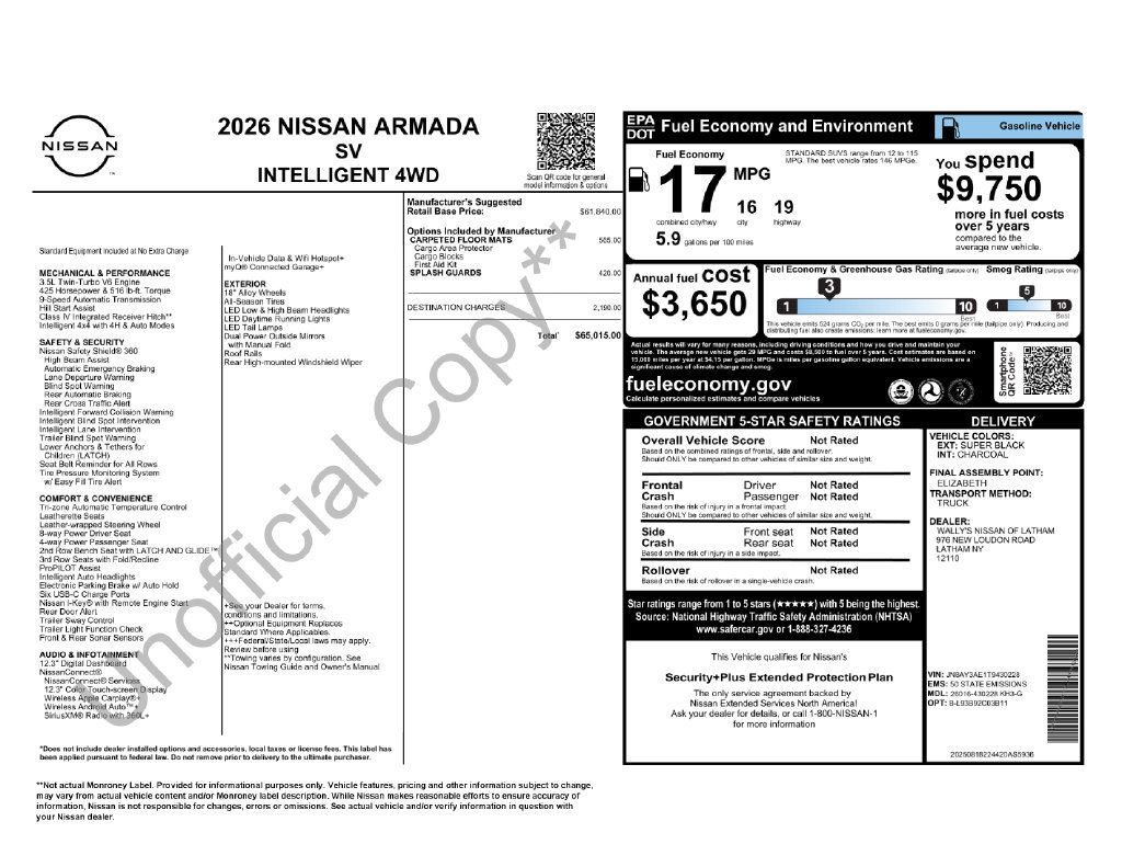 Certified 2026 Nissan Armada SV AWD/4WD image 32