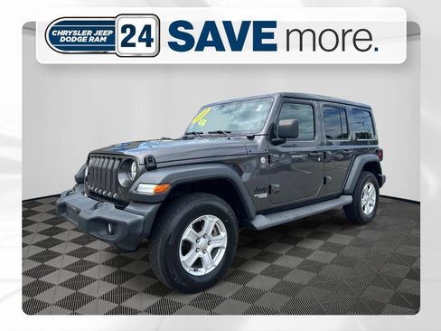 Used 2021 Jeep Wrangler Unlimited Sport w/ Sun And Sound Package AWD/4WD image 1