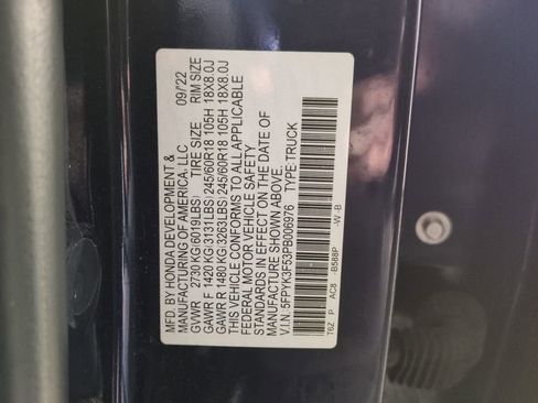 Certified 2023 Honda Ridgeline RTL image 33