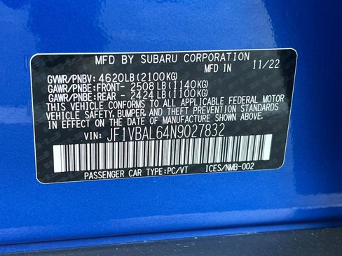 Used 2022 Subaru WRX Limited image 29