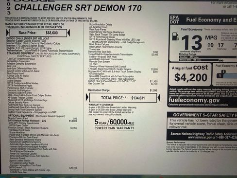 Used 2023 Dodge Challenger SRT Hellcat Redeye image 3