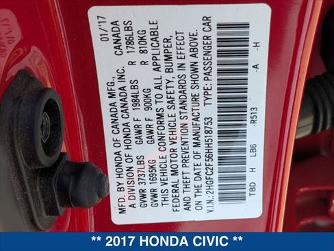 Used 2017 Honda Civic LX image 24