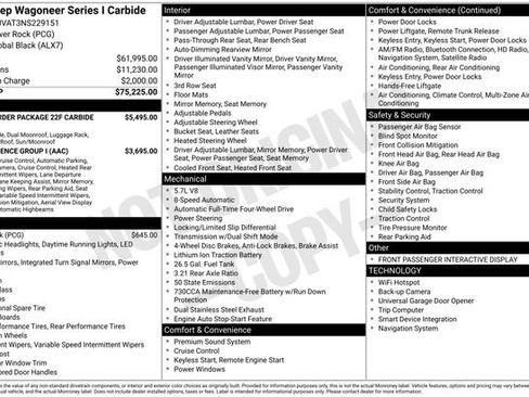 Used 2022 Jeep Wagoneer Series I image 17