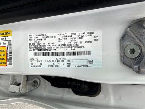 Used 2021 Ford Ranger Lariat w/ Trailer Tow Package image 36