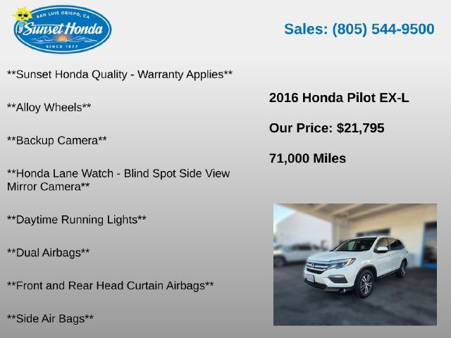 Used 2016 Honda Pilot EX-L image 5