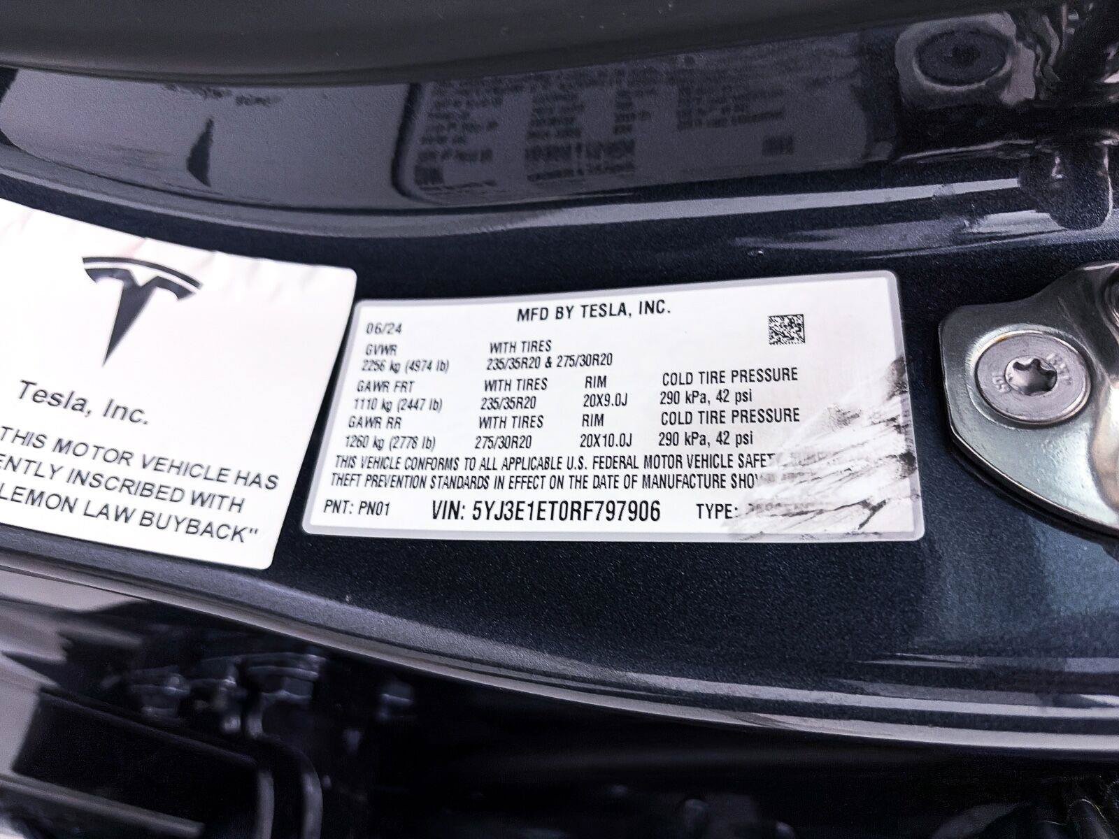 Used 2024 Tesla Model 3 Performance AWD/4WD image 37