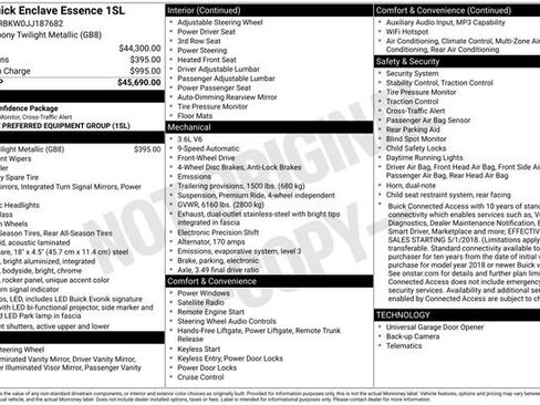 Used 2018 Buick Enclave Essence FWD image 2