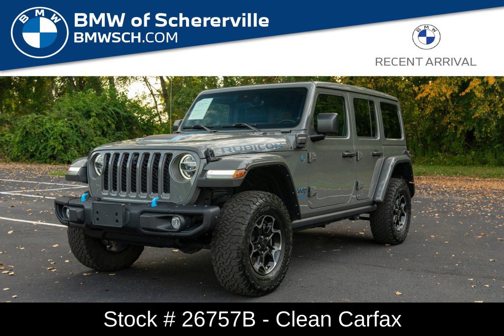 Used 2021 Jeep Wrangler Unlimited Rubicon 4xe w/ Steel Bumper Group AWD/4WD image 1