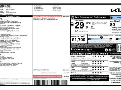 Used 2026 Kia Seltos LX image 2