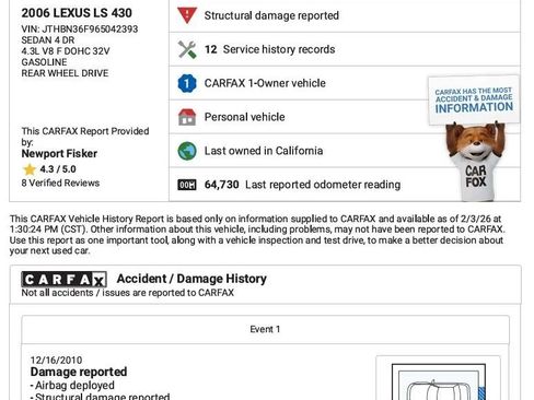 Used 2006 Lexus LS 430 image 34