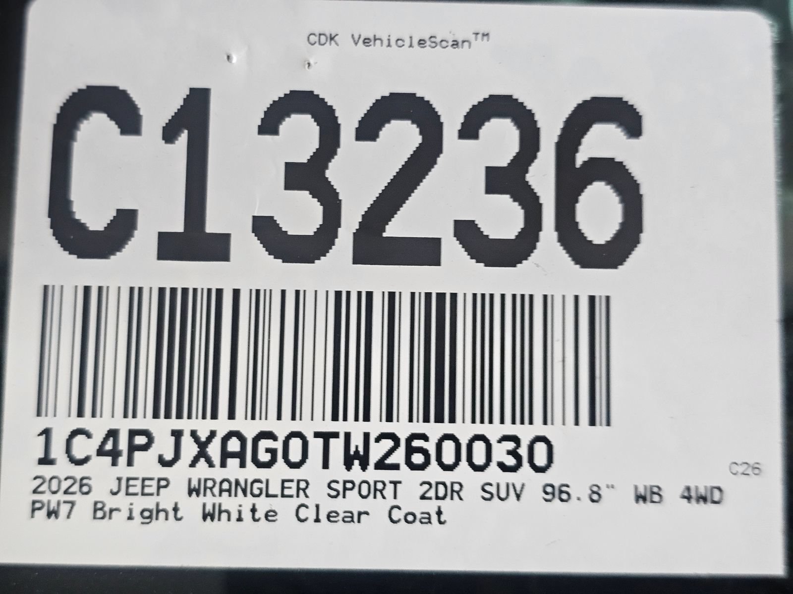 New 2026 Jeep Wrangler Sport AWD/4WD image 11