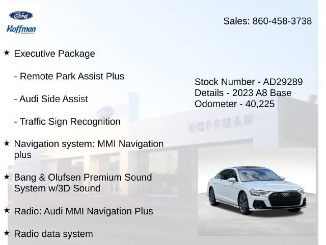 Used 2023 Audi A8 L 3.0T w/ Comfort Plus Package AWD/4WD image 15