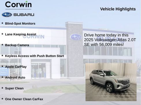 Used 2025 Volkswagen Atlas SE AWD/4WD image 6