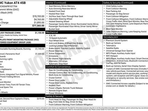 Used 2023 GMC Yukon AT4 w/ Technology Package AWD/4WD image 27