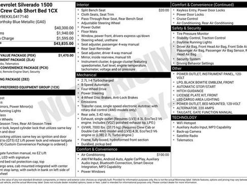 Used 2020 Chevrolet Silverado 1500 Custom w/ Custom Value Package AWD/4WD image 5