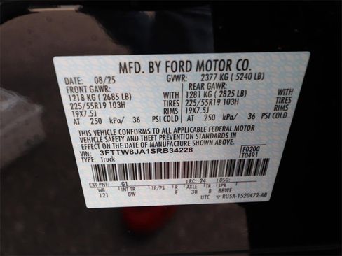 New 2025 Ford Maverick XLT w/ Black Appearance Package image 19