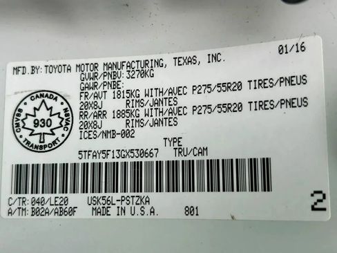 Used 2016 Toyota Tundra Platinum image 27