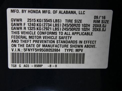 Used 2016 Honda Pilot Touring image 17