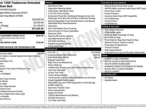 Used 2015 RAM 1500 Tradesman w/ Popular Equipment Group AWD/4WD image 2