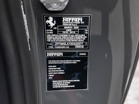 Certified 2025 Ferrari 296 GTB image 17