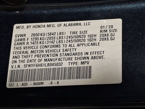 Used 2020 Honda Pilot Touring image 28