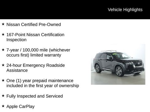 Certified 2023 Nissan Pathfinder Platinum AWD/4WD image 4