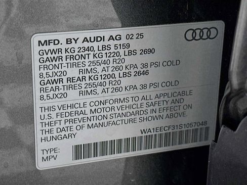 Certified 2025 Audi Q3 2.0T Premium Plus w/ Premium Plus Package AWD/4WD image 30