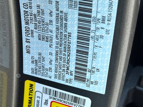 New 2025 Ford Bronco Sport Outer Banks w/ Sasquatch Outer Banks Package AWD/4WD image 29