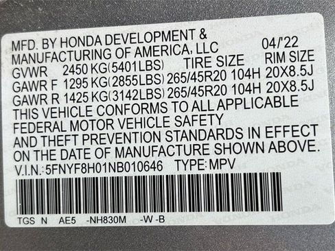 Used 2022 Honda Passport Elite image 36