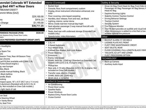 Used 2021 Chevrolet Colorado W/T w/ WT Convenience Package image 17