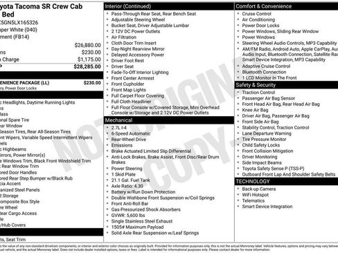 Used 2020 Toyota Tacoma SR w/ SR Convenience Package RWD image 33