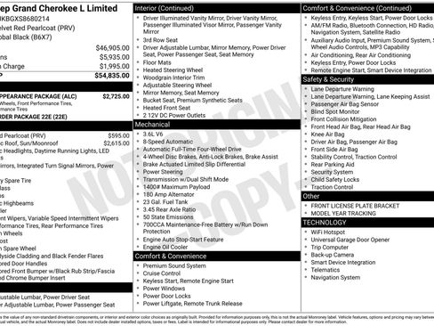 New 2025 Jeep Grand Cherokee L Limited w/ Black Appearance Package image 3