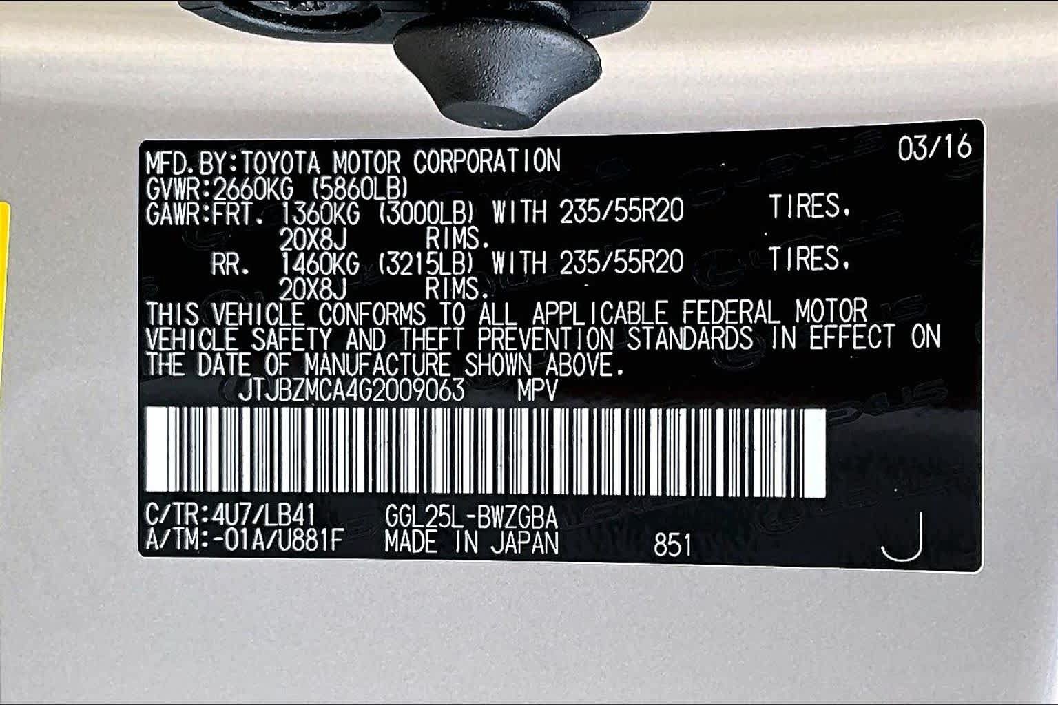 Used 2016 Lexus RX 350 AWD w/ Premium Package image 34