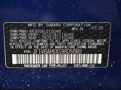 New 2025 Subaru WRX Premium image 20