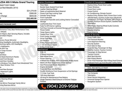 Used 2016 MAZDA MX-5 Miata Grand Touring image 32